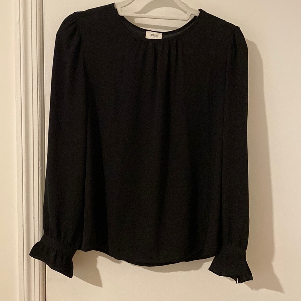 JCrew Button Shoulder Blouse